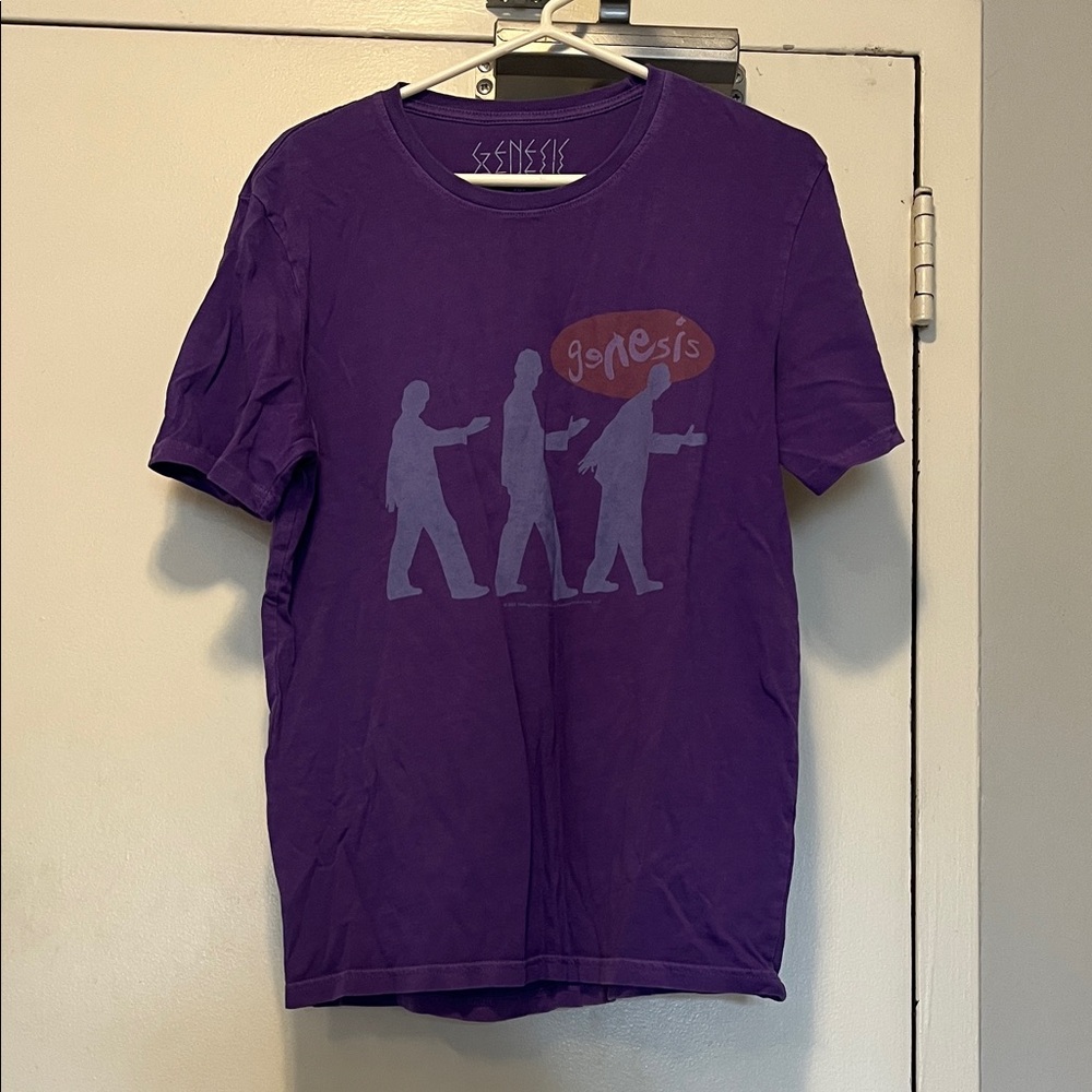 Vintage Genesis tour walk this way Purple Graphic Tee - Short Sleeve